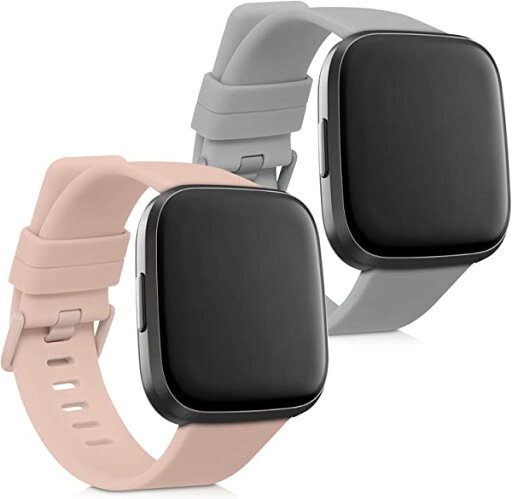【2個セット】 Fitbit Versa/Versa Lite/Versa 2 バンド 交換ベルト シリコンバンド ソフト TPU 耐久性 アンティークピンク/グレー 送料無料 【2個セット】 Fitbit Versa/Versa Lite/Versa 2 バンド 交換ベルト シリコンバンド ソフト TPU 耐久性 アンティークピンク/グレー 送料無料