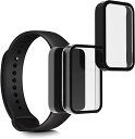 【2個セット】 Xiaomi Redmi Smart Band Pro ケース 保護ケース フルボディ ガラス 耐衝撃 超薄型 黒色/透明...(黒色 / 透明) 送料無料