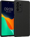 Samsung Galaxy A53 5G ケース アラミド 頑丈 超薄 スマホケース 保護 黒色マット