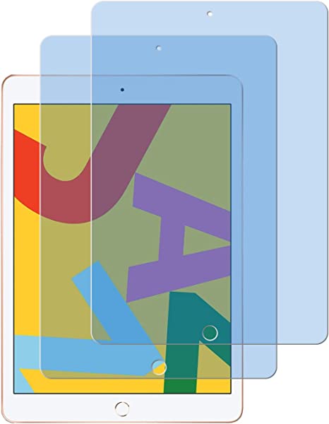 iPad 9 8 7 iPad 10.2 ガラスフィルム 目の疲れ軽減 液晶保護 フィルム iPad第9世代 第8世代 第7世代 ブルーライトカット 93% 2枚入り 保護シート 保護ガラス 硬度9H 貼り付け簡単 超薄飛散防止 気泡防止 指紋防止 高感度タッチ