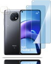 【ブルーライトカット 93%】 【目の疲れ軽減】 Redmi Note 9T 5G 用の（2枚入り）ガラスフィルム+（2枚入り）カメラフィルム Note 9T 5G/A001XM 用の 液晶保護 フィルム 保護ガラス レンズ保護フィルム 送料無料