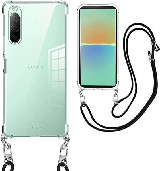 Xperia 10 III / Xperia 10 III lite ケース SO-52B SOG04 ケース クリア ショルダー 耐衝撃 カバー 薄型 TPU 軽量 肩がけ 首掛け 紐付きバンパー カバー ストラップ付き ストラップホール付き Sony エクスペリア10III liteケース 韓国 透明 ストラップ着脱可...