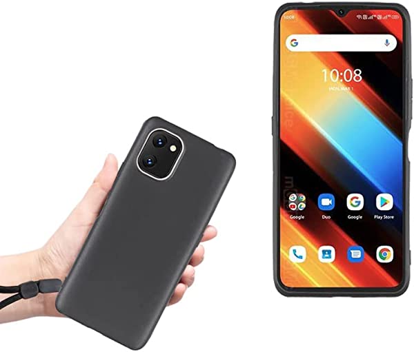 Umidigi Smartphones Power 7 Power 7S ケース マット ブラック 衝撃吸収UMIDIGI Power 7 ソフトカバー 軽量 TPU UMIDIGI Power 7s エアクッション すり傷防止 レンズ保護 指紋防止 6.70インチ (マットブラック) 送料無料