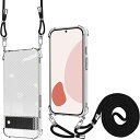Google Pixel 6 ケース クリア ネックストラップ 首かけ 斜めがけ スマホ ショルダーストラップ スマホ 携帯ストラップ 肩掛け ピクセル6 縄掛け カバー 長さ調整可能 耐衝撃 薄型軽量 Qi急速充電対応 全面保護 Pixel6 カバー 送料無料(2)