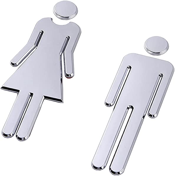 トイレサイン （男女セット/1セット） 男女 案内プレート サインプレート トイレマーク 便所 インテリ..