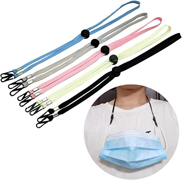 マスクストラップ マスクバンド (5本入り) マスク用 マスクフック マスクベルト 帽子 あご紐 補助 強風..