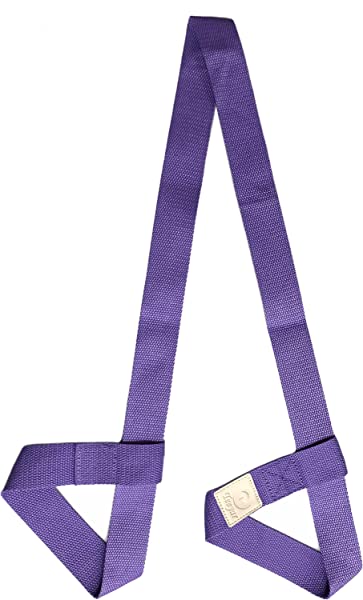 ヨガマット ストラップ スリング 丈夫 ポリエステル コットン ヨガマット キャリア/ヨガストラップ 調節可能なループ付き (160 x 3.8 cm, ライト...