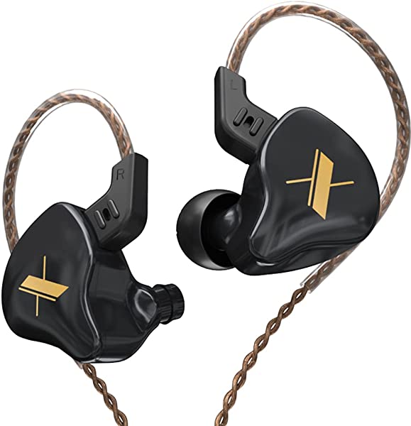 ヘッドセット インイヤー 有線ヘッドセット 取り外し可能 ケーブル2ピン 10mmダイナミックドライバー ..