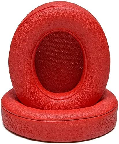 Replacement Earpads Ear Cushions Pads Muffs Compatible with Studio 2 Studio 3 B0500 B0501 Wired Wireless Over-Ear Headphones (赤)