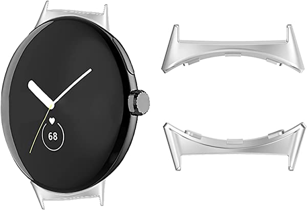 Google Pixel watch バンドアダプター 18mm Pixel Watch 用 交換バンドアダプター 連結器 ステンレス製 装着簡単 (シルバー) 送料無料