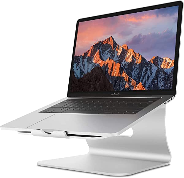 ノートパソコンスタンド 対応 Macbook Air Pro/富士通11 -16 PCスタンド - シルバー 