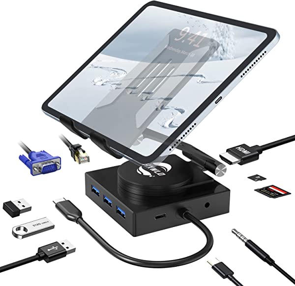 USB C nu A_v^ 10-in-1 hbLOXe[V USB nu Type-C ϊA_v^ X^ȟ^ M ~ A~y 3USB3.0/ 4K HDMI/ 1080P VGA/ PD 100W/ 1GbpsC[Tlbg/ TF&SDJ[h/ 3.5mmz USB nu Type-C MacBook Pro Air ...