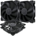 120mm PCケースファン 静音タイプ 25mm厚 1200rpm 小3ピンとペリフェラル4ピン 3本1セット黒い