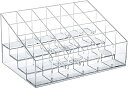 口紅収納ボックス 24リップ クリア コスメ収納 アクリルケース ミニメイクボックス メイク用品 収納ケース かわいい 仕切りケース プラスチック 口紅収納ケース メイク筆立て 小物ほし スタンド