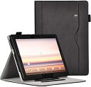 NTT DOCOMO dtab d-51C 10.1インチ ケース カード収納付き PU レザー スマート カバー 耐衝撃 傷防止 ケース 二つ折り スタンド 機能 dtab d-51C (ブラック)