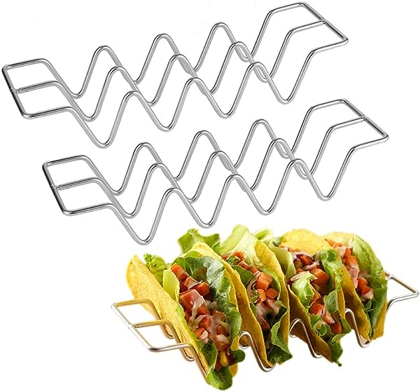 ۥ  2ԡ Taco Shell Holder 4 taco ۥƥ쥹 å ɻ 2...