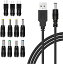 11in1 Ÿ֥ DC å Ѵץ饰դ DCť 5.5x2.1mm 1m PSP  ӥǥ 顼ѥͥ ХХåƥ꡼ʤб Micro-USB Type-C Mini USB [3.5 * 1.35mm 4.0 * 1.7mm 4.8 * 1.7mm 5.5 * 1.7mm 5.5 * 2.1mm 5.5 * 2.5mm 6....