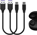 Type-C ケーブル 充電コード USB to USB-C 充電ケーブル 互換性 JVC HAAE5TB HAA9TW HAZ55TW HAET45TP に対応 (黒 30cm 2パック) 送料無料