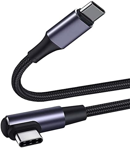 USB-C & USB-C ケーブル L字 50cm Type-c ケーブル PD対応 100W 5A急速充電 E-Markチップ搭載 超高耐久ナイロン タイプc ケーブル MacBook Pro Air iPad Pro Air iPad mini 6 Xperia AQUOS Galaxy Pixel Nintendo Switch等Type-c機種対応 送料無料