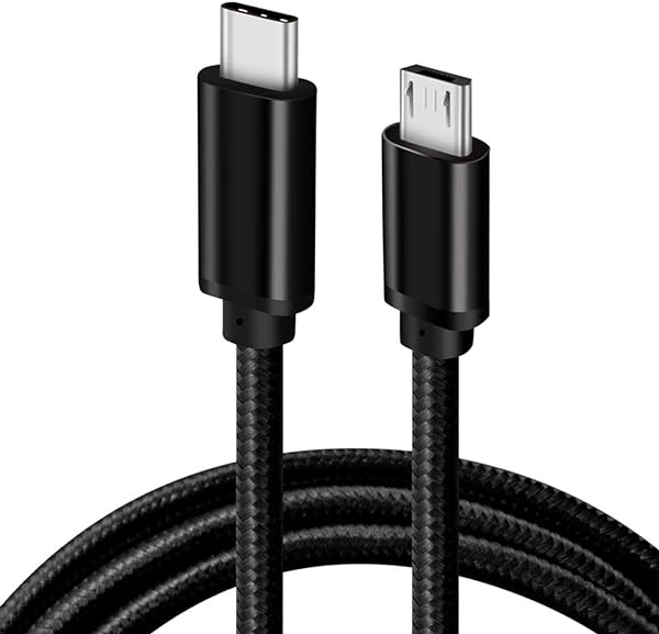Type C Micro USB ケーブル OTGケーブル 2.4A出力 タイプC マイクロ タイプB 充電ケーブル USB2.0 データ転送 Androidスマホ などに対応 (1m USB C to micro ブラック) 送料無料