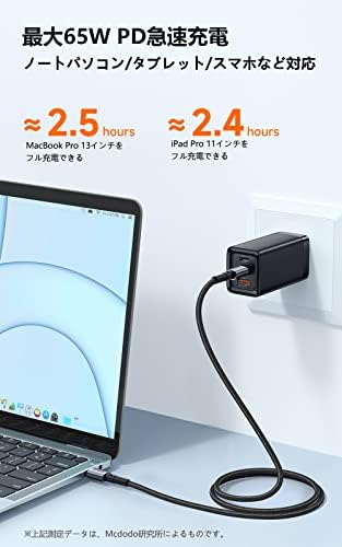 送料無料 Type-C Type-Cケーブル 1.5m 65W 急速充電 PD対応 高速データ転送 CtoCケーブル アルミ合金シェル 高耐久 ナイロン編み PDケーブル USB-Cケーブル タイプCケーブル for MacBook Pro Air iPad Xperia Galaxy Switch AndroidなどのUSB