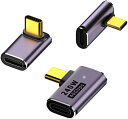 【3種セット】 USB4.0 Type C 変換 アダプター 左右 90°曲げ PD 240W 5A急速充電 40Gbps高速データ転送 L字 L型 タイプc ...