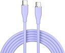 USB Type C ケーブル 柔らかい シリコン 60W PD急速充電 絡まない 断線防止 タイプC & タイプC(Type-C)ケーブル Xperia Ga...