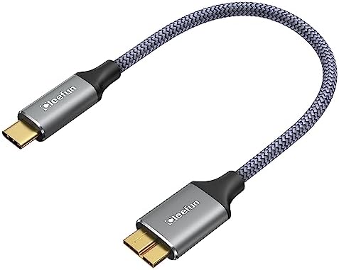 USB C to Micro B ֥ 硼 0.3m USB 3.1 10Gbps ®ǡž Type C to Micro B Ѵ֥ USB C դhdd֥ ޥBѴ֥ դHDD SSD ϡɥɥ饤 Macbook(Pro) ʤɤб ̵