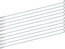 自転車スポーク 10個80-310mm 耐久 鉄マンガン材料 長時間使用 自転車スポーク13G2.2mmサイクリングアクセサリー(220MM)