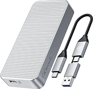 ■商品説明■ M.2 SSD 外付けケース40Gbps Thunderbolt 3/4 アルミ材質 高放熱 USB3.2/3.1/3.0互換性ありUASP&Trim対応 2in1 USB4.0 NVMe 高放熱 ポータブル C to C/A 付き M.2 SSD外付け エンクロージャ (40Gbps-シルバー) 【40Gbps超高速転送】このM.2 NVMe SSD 外付けケースは最新USB4.0規格を採用します。テスト読み込み:2700MB/s、書き込み:1400MB/s。USB3.1規格(10Gbps)の4倍の40Gbps超高速転送を実現します。Thunderbolt 4/3、USB3.2/3.1/3.0と互換性があります。USB3.2 Gen2x2インターフェイスを使用する場合、速度は10GBPSにしか達しない。（注意：パッケージの写真は金色ですが、商品の色はシルバーです）【省エネ】内蔵のスマートチップと保護設計により、このm.2ケースはUASPアクセラレーションとトリム、SMART機能をサポートします。【高い互換性＆PD100W 2-in-1 ケーブル】2280 mmのM.2 M Key / B&M Key（Nvmeのみ）のSSDに対応します。ご注意： B-Key / B+M Key（SATA）のSSDには非対応となります。この 40Gbps M.2 SSDケースNVMeには、0.3m 2-in-1 (C to C/A) ケーブル付属、それぞれ 40 Gbps のデータ転送と 10Gbps のデータ転送をサポートします。USB C to C ケーブルは PD100W に対応しています。 Windows / Mac / Linux などと完全に互換性があります。 M.2 SSD 外付けケース40Gbps Thunderbolt 3/4 アルミ材質 高放熱 USB3.2/3.1/3.0互換性ありUASP&Trim対応 2in1 USB4.0 NVMe 高放熱 ポータブル C to C/A 付き M.2 SSD外付け エンクロージャ (40Gbps-シルバー) 【高い互換性＆PD100W 2-in-1 ケーブル】2280 mmのM.2 M Key / B&M Key（Nvmeのみ）のSSDに対応します。ご注意： B-Key / B+M Key（SATA）のSSDには非対応となります。この 40Gbps M.2 SSDケースNVMeには、0.3m 2-in-1 (C to C/A) ケーブル付属、それぞれ 40 Gbps のデータ転送と 10Gbps のデータ転送をサポートします。USB C to C ケーブルは PD100W に対応しています。Windows / Mac / Linux などと完全に互換性があります。デジタル写真愛好家、音楽愛好家、ビデオ編集者、ゲーム愛好家、およびビジネス エリートがデータを転送し、ストレージを拡張し、ファイルをバックアップするのに最適です。PC、ラップトップ、スマート TV、ルーター、PS4 などで動作します。【40Gbps超高速転送】このM.2 NVMe SSD 外付けケースは最新USB4.0規格を採用します。テスト読み込み:2700MB/s、書き込み:1400MB/s。M.2 SSD 外付けケース40Gbps Thunderbolt 3/4 アルミ材質 高放熱 USB3.2/3.1/3.0互換性ありUASP&Trim対応 2in1 USB4.0 NVMe 高放熱 ポータブル C to C/A 付き M.2 SSD外付け エンクロージャ (40Gbps-シルバー)