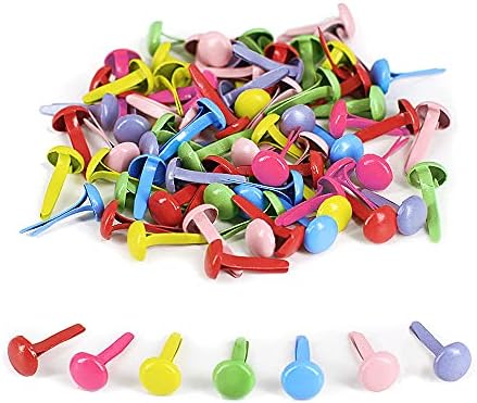 割りピン 8mm×12mm 200本セット 留め具 画鋲 割鋲 画びょう ミニ割りピン DIY アクセサリー クラフト用 書類整理/装飾/固定用 アルバム スク...