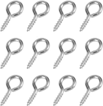 ネジ ヒートン 4*8mm 200個セット シルバー ヒートン ネジ フック アクセサリー パーツ 金具 セット uv..