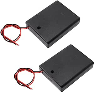 単4電池用 2本/3本/4本 電池ボックス 2個入り 3V/4.5V/6V 電池ケース ON/OFFスイッチ付き リード線付き 単4電池ボックス バッテリー ケース ボックス 電池ホルダー (4本) 送料無料