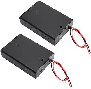 単3電池用 電池ボックス 2本/3本/4本 2個入り 電池ケース 3V/4.5V/6V ON/OFFスイッチ付き リード線付き 単3電池ボックス バッテリー ボックス ケース 電池 ホルダー (3本) 送料無料