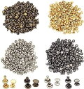 送料無料 400組 5mm リベット ジーンズ デニム バネホック クラフト ボタン 底鋲 打ち具セット カシメセット 革穴あけ ポンチ DIY 手芸 布革細工...