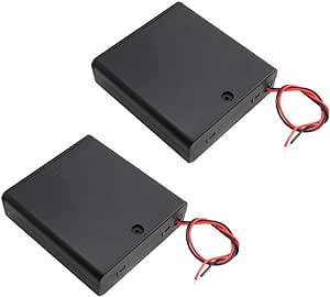 単3電池用 電池ボックス 2本/3本/4本 2個入り 電池ケース 3V/4.5V/6V ON/OFFスイッチ付き リード線付き 単3電池ボックス バッテリー ボックス ケース 電池 ホルダー (4本) 送料無料