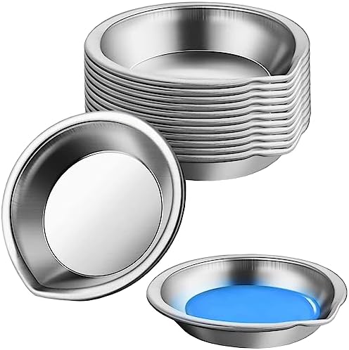 プラモデル 塗装セット ステンレス塗料皿 12個セット 水彩パレット ラウンド塗料トレ イペイントパレット 塗料皿 ガンプラ 塗装セット DIY 塗料パレット ...