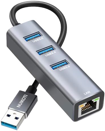 USB LAN 変換アダプター 有線LANアダプター 1000Mbps RJ45 ギガビット USB3.0*3拡張 5Gbps高速データ 転送 対応 Windows10 / 8.1 / Linux / Mac / Surface Pro / Chromebook