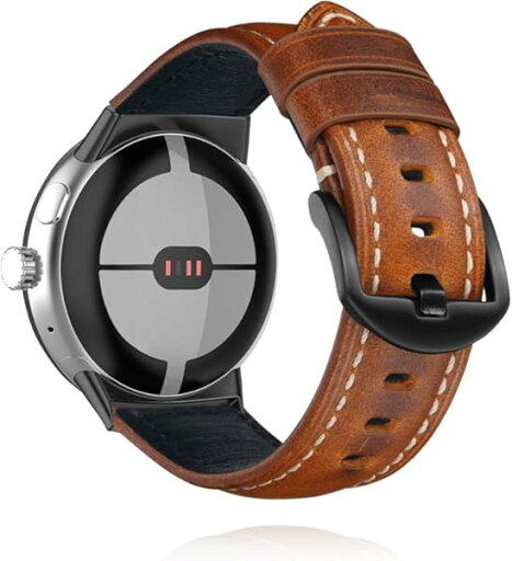 Google Pixel Watch 3 41mm バンド レザーバンド 本革 交換バンド ビジネス 交換ベルト 男女兼用 Google Pixel Watch 3 41mm / Google Pixel Watch 2 / Pixel Watch バンド