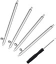 腕時計 バネ棒 4本セット 20mm スライド式バネ棒 ステンレス製 時計工具 時計ベルト イージークリックスプリングバー バネ棒+ブレスレットレギュレーター ...