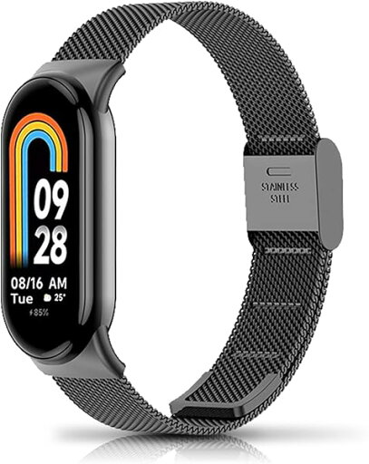 Xiaomi Smart Band 9 バンド 交換バンド 金属ベルト ステンレス製 替えベルト 長さ調節可能 ソフト 男女兼用 Xiaomi Mi Band 9 / Xiaomi Mi Band 8 交換ベルト ブラック) Xiaomi Smart Band 9 バンド 交換バンド 金属ベルト ステンレス製 替えベルト 長さ調節可能 ソフト 男女兼用 Xiaomi Mi Band 9 / Xiaomi Mi Band 8 交換ベルト ブラック)