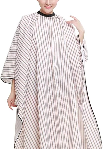 散髪ケープ シャンプーケープ 美容 エプロン ケープ 美容ケープ 散髪マント 静電気防止 大人用 サロン 理容師 家庭用 ブラウン
