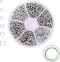 丸カン 4-10mm 6種 ジャンプリング キーホルダー パーツ 金具 鉄製 パーツ スプリットキーリング DIY クラフト用品 ブレスレット ネックレス (シ...