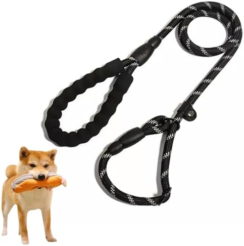 犬用リード スリップリード 犬 リード 全長140cm ロープ厚み1.2cm 一体型 しつけリード 訓練リード ド..