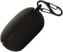 SOUNDPEATS Mini Pro HS ケース 収納カバー カラビナ 紛失防止 フック 全面保護 軽量小型 防水 防塵 防震 傷つきにくい 柔らか 滑り止め スリム 耐衝撃性 落下防止 着脱簡単 男女兼用 カバー 保護ケース カラビナ ブラック