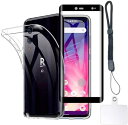 Rakuten Hand 5G P780 P710 ケース クリア カバー TPU 保護ケース カバー背面 + RakutenHand 5G ガラスフィルム フィルム 強化ガラス + ショート ストラップ 携帯ストラップ 透明
