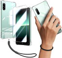 Xperia 10 II SO-41A SOV43 ケース クリア カバー TPU 保護ケース カバー背面 + Xperia10 II ガラスフィルム フィルム 強化ガラス 硬度9H 高透過率 飛散防 透明
