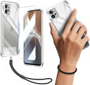 Moto G32 ケース クリア Moto G32 カバー TPU 保護ケース カバー背面 + Moto G32 ガラスフィルム フィルム 強化ガラス 硬度9H 高透過率 飛散防 + ショート ストラップ 携帯ストラップ 透明