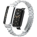 Xiaomi Mi Band 7 Pro / Smart Band 7 Pro バンド ステンレスメタル おしゃれ 交換バンド クイックリリースボタン アクセサリー ストラップ 替えベルト レディース & メンズ 交換ベルト ビジネス風 調整工具付き Xiaomi Mi Band 7 Pro / Smart Band 7 Pro シ ...