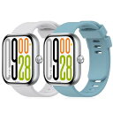 2本セット バンド シャオミ(Xiaomi) Redmi Watch 5 / 4 交換バンド シリコン スポーツストラップ おしゃれ 柔軟性 防汗 Redmi ...